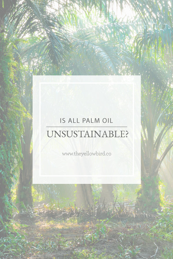 Is all Palm Oil Unsustainable?