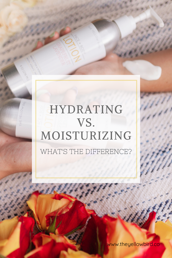 Hydrating vs. Moisturizing What's The Difference? The Yellow Bird