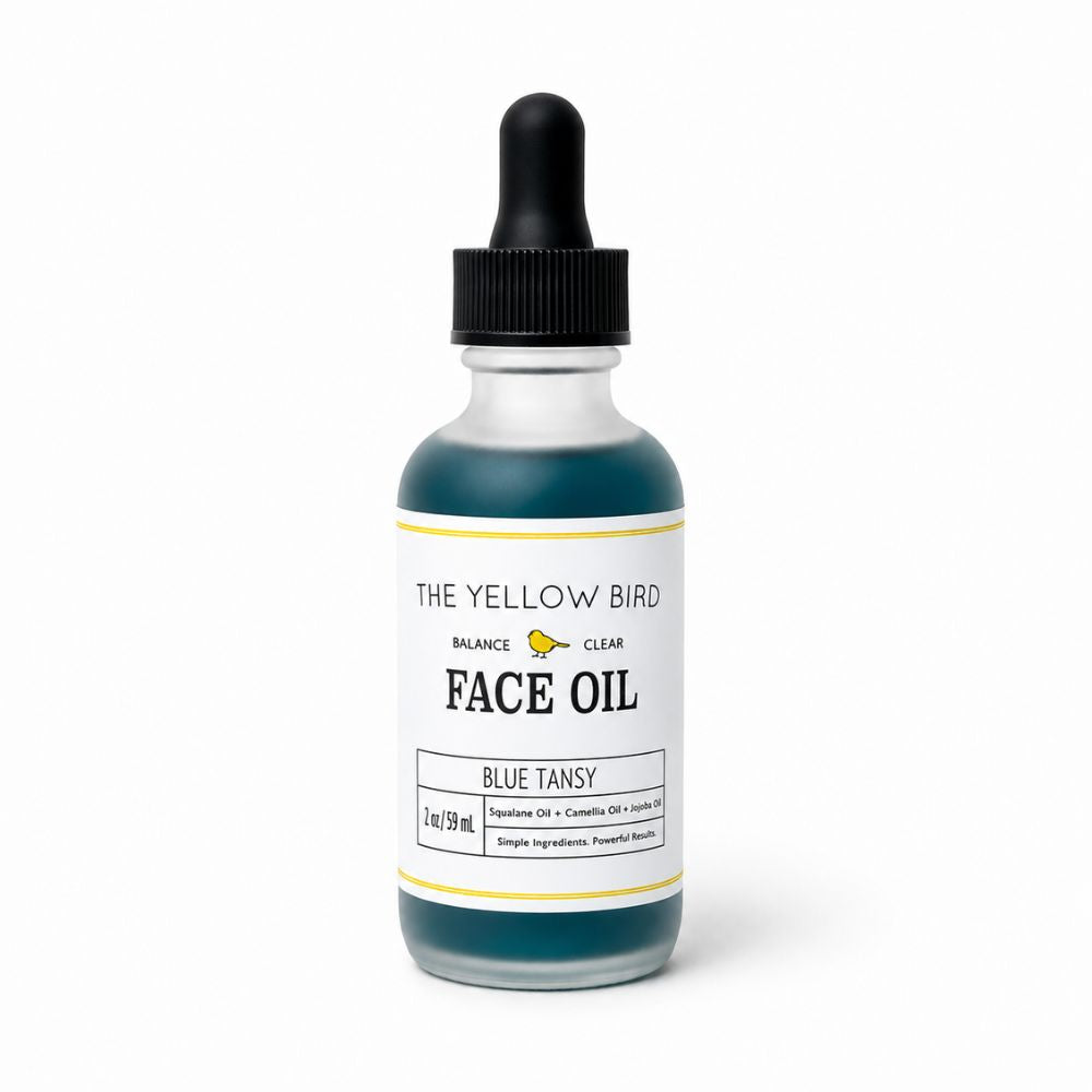 Blue Tansy Face Oil natural lightweight face serum by The Yellow Bird
