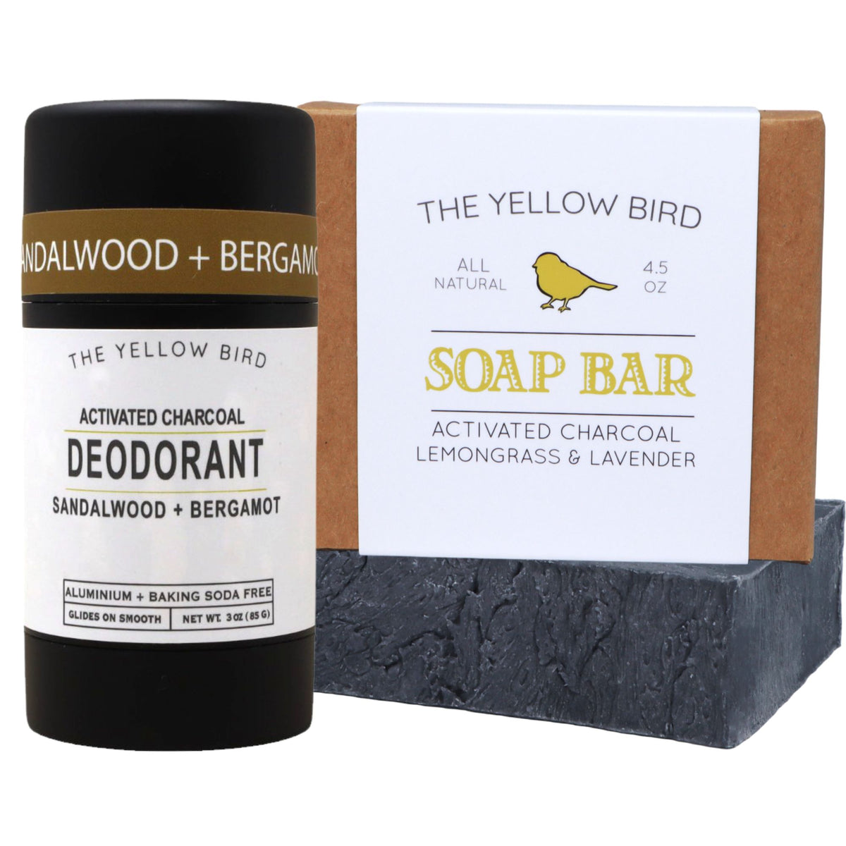 Pit Detox Bundle | Deodorant + Lavender, Lemongrass, Charcoal Soap Bar