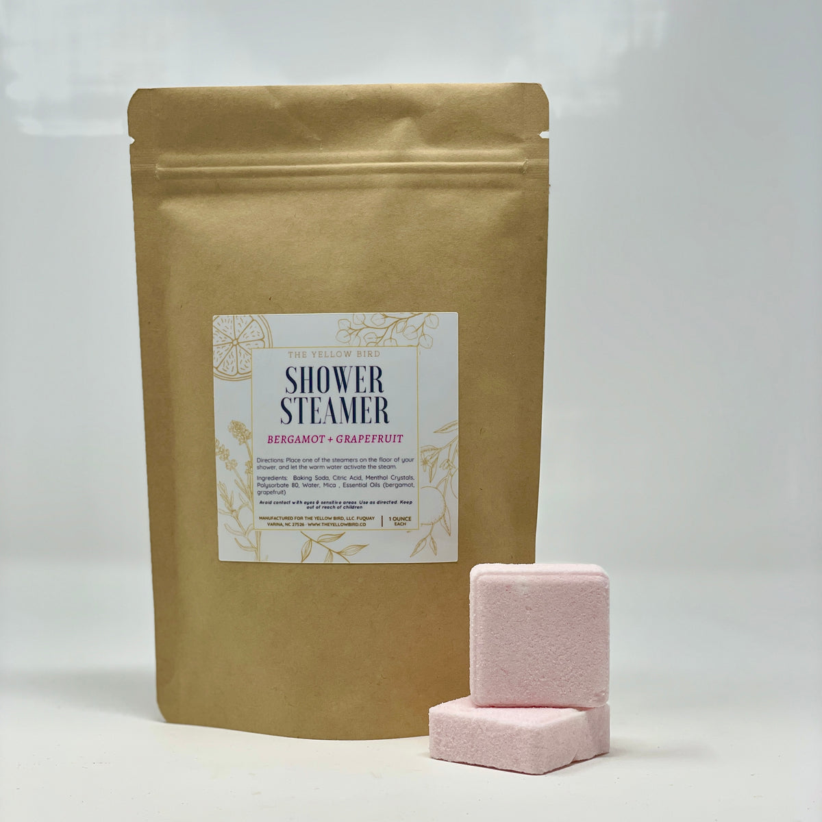 Bergamot Grapefruit Menthol Shower Steamer