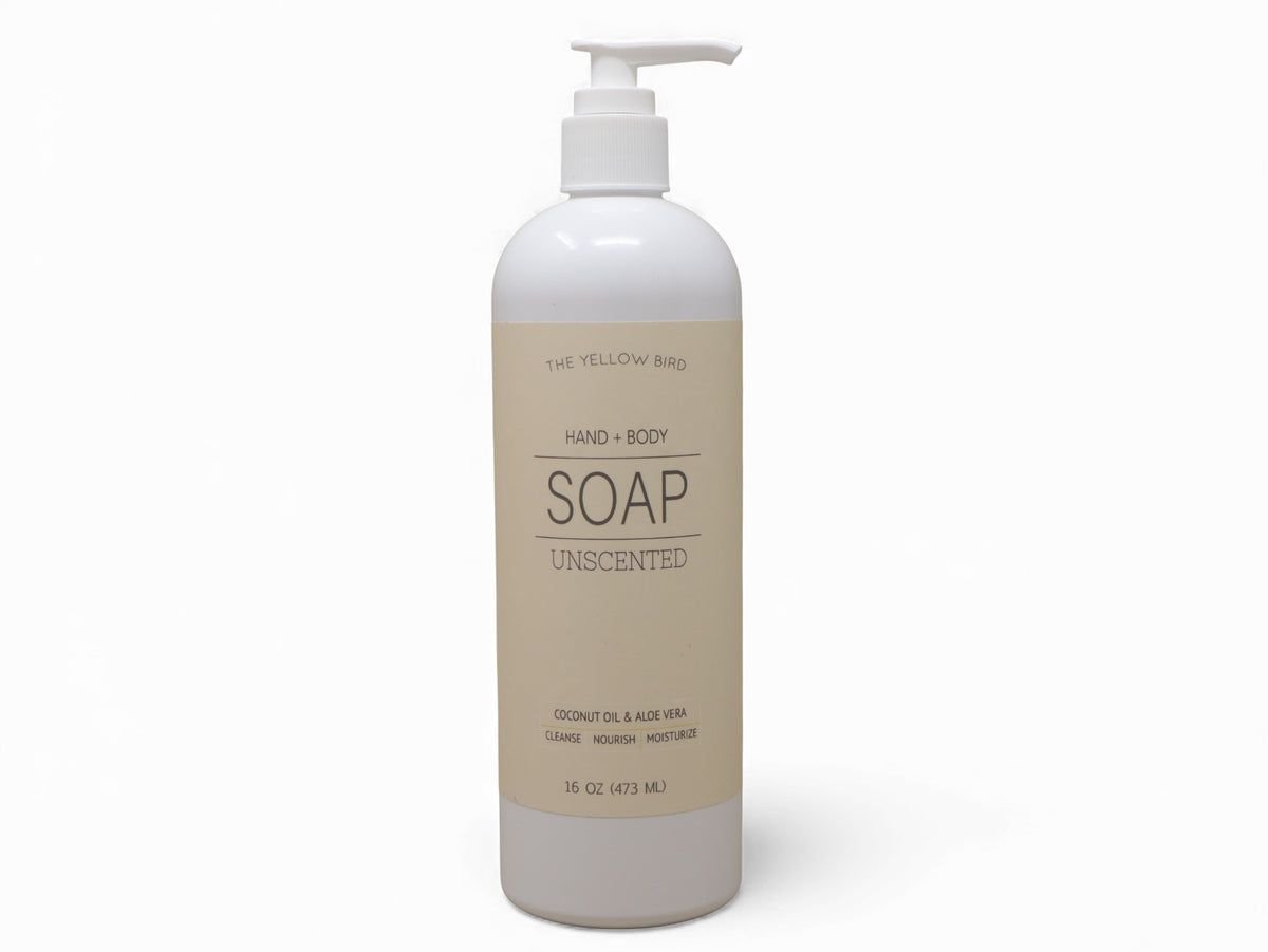 Unscented Liquid Hand Soap and Body Wash