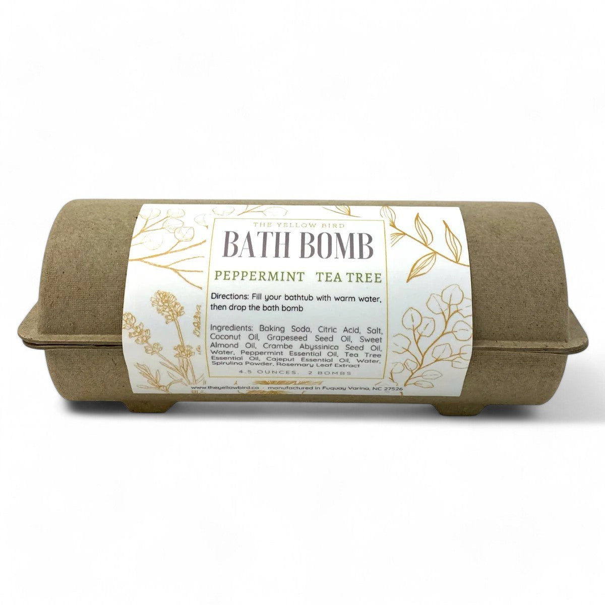 Peppermint Tea Tree Bath Bomb - 2 Pack