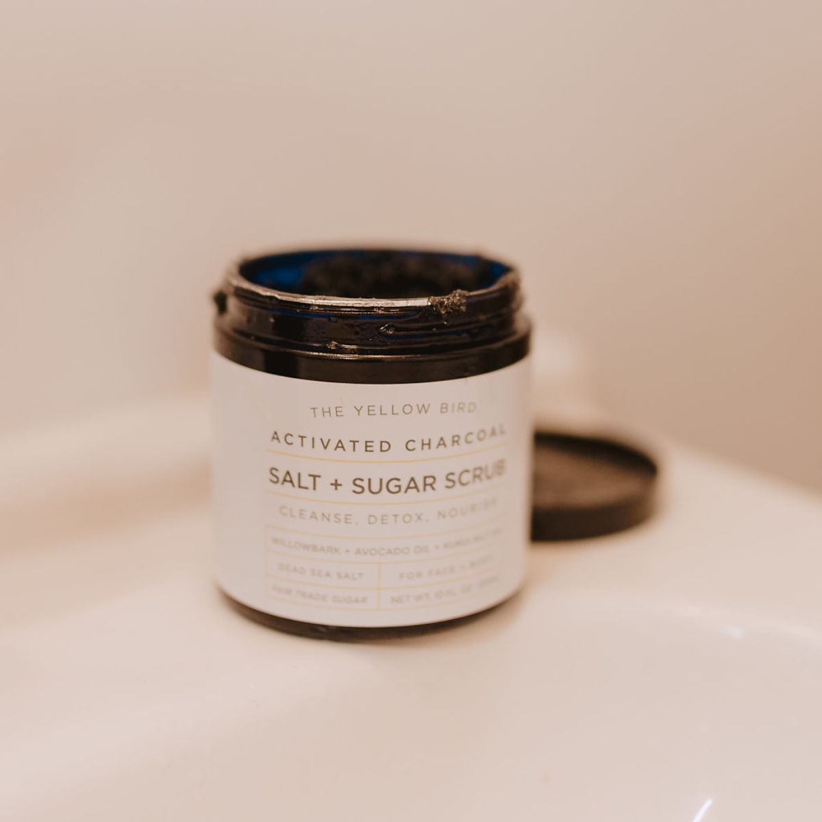 Charcoal Salt &amp; Sugar Scrub