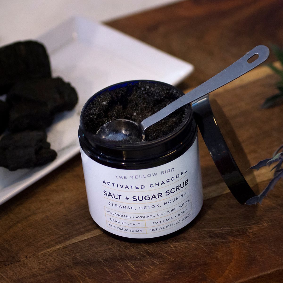 Charcoal Salt &amp; Sugar Scrub