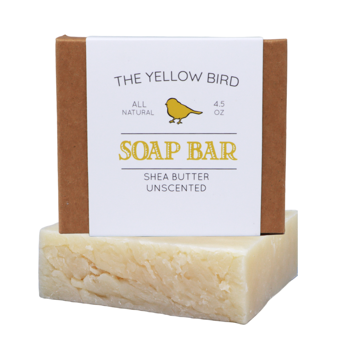 Unscented Shea Butter Soap Bar - The Yellow Bird