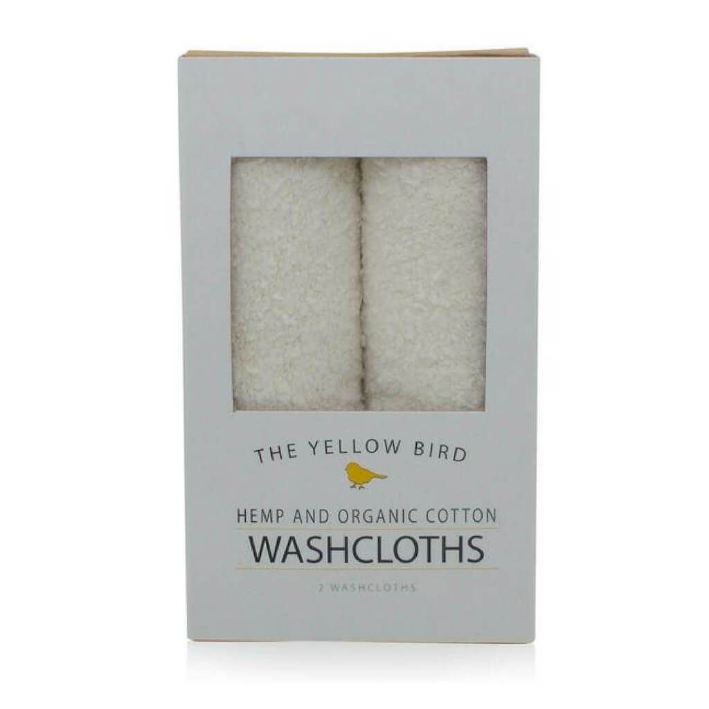 Hemp & Organic Cotton Wash Cloths (Black) - The Yellow Bird