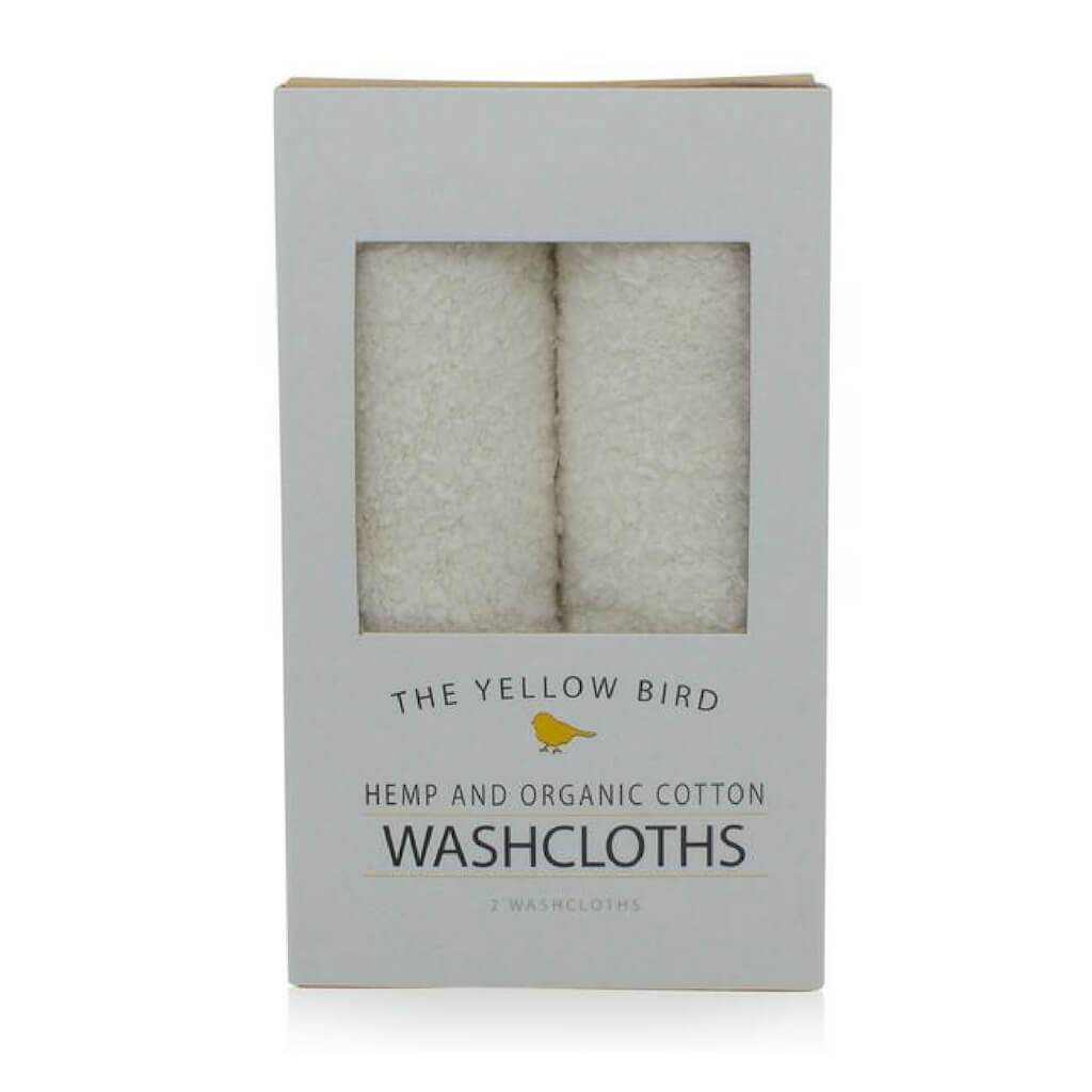 Hemp Organic Cotton Washcloths The Yellow Bird