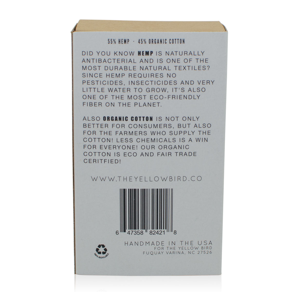 all natural hemp washcloth with organic cotton  the yellow bird fair trade